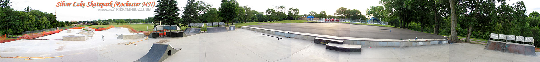 Rochester Skatepark - full panorama
